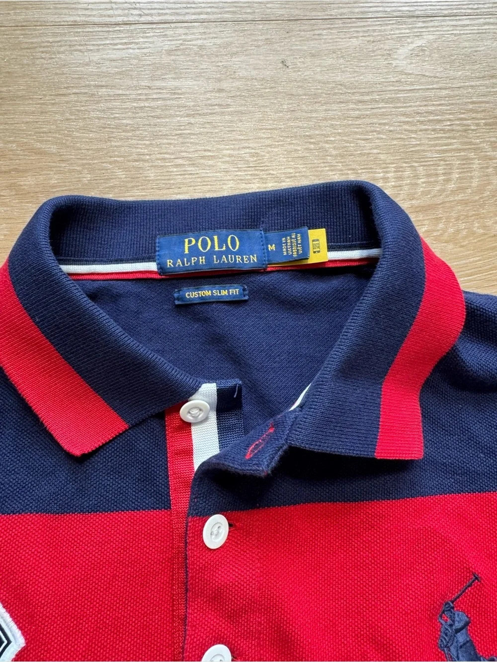 Ralph Lauren Red & Navy England Rugby Polo